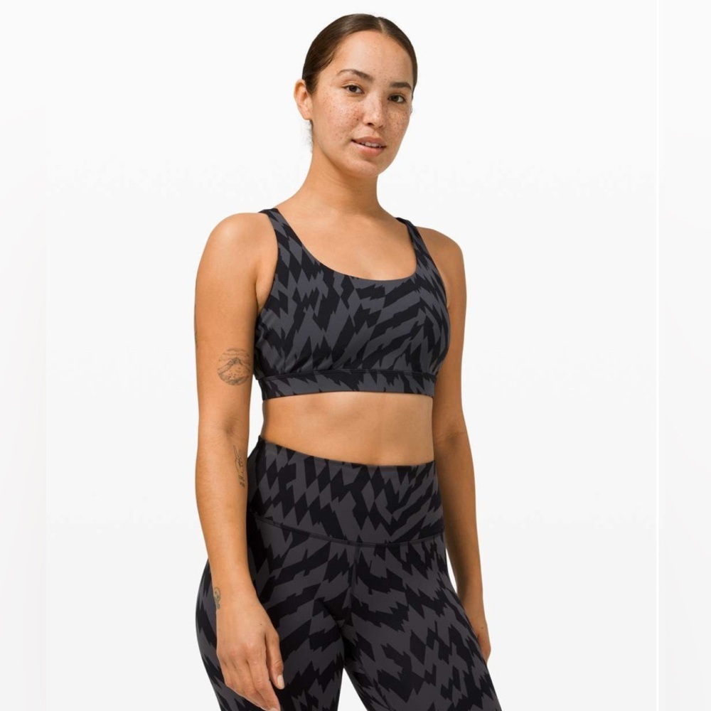 Lululemon Energy Bra Size 2
Voltage Graphite Grey Black